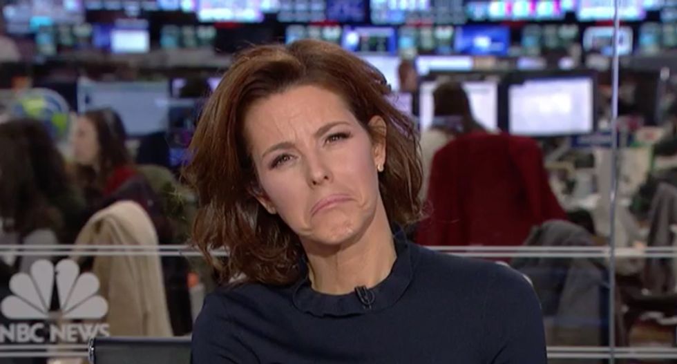 MSNBC's Stephanie Ruhle drops some side-splitting mockery on conservative for his strange defense of money in politics