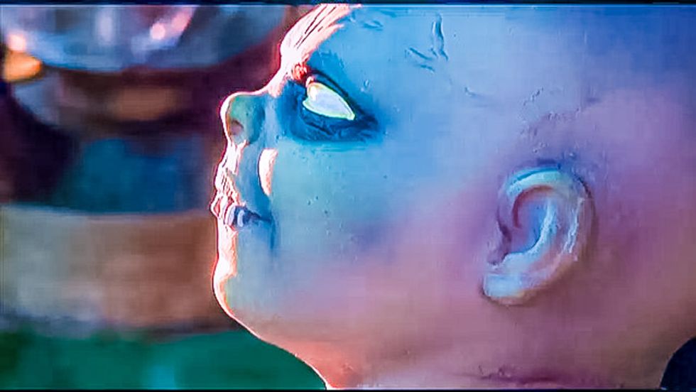 Ohio town threatens legal action against 'zombie' baby Jesus Nativity scene on man's lawn