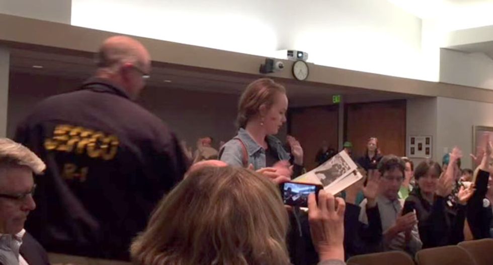 Colorado students employ civil disobedience that school board sought to censor