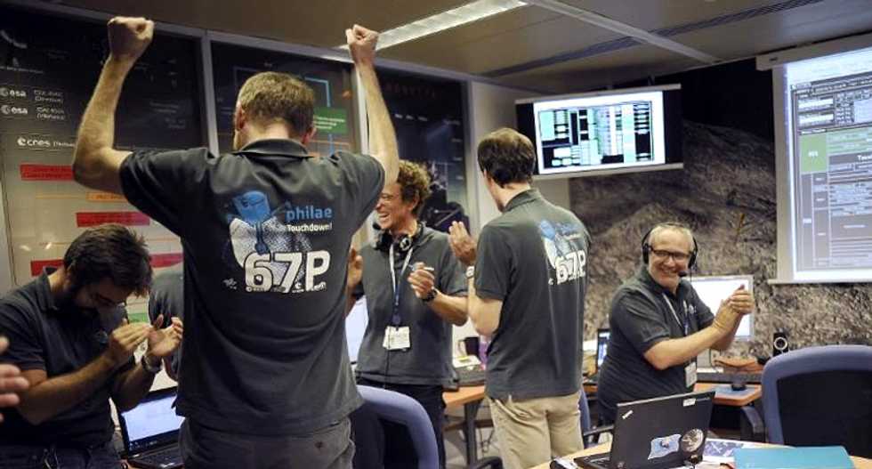 'This is a big step for human civilization': Europe's Philae probe lands on a comet