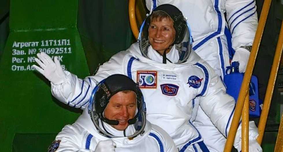 Three astronauts blast off to International Space Station
