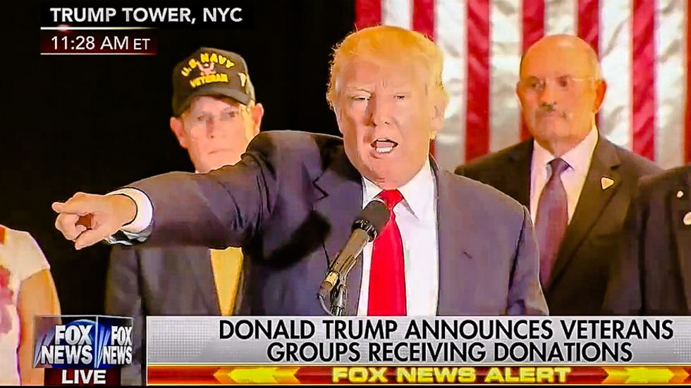 'You’re a sleaze’: Trump hurls insults at reporters questioning his sketchy veterans charity
