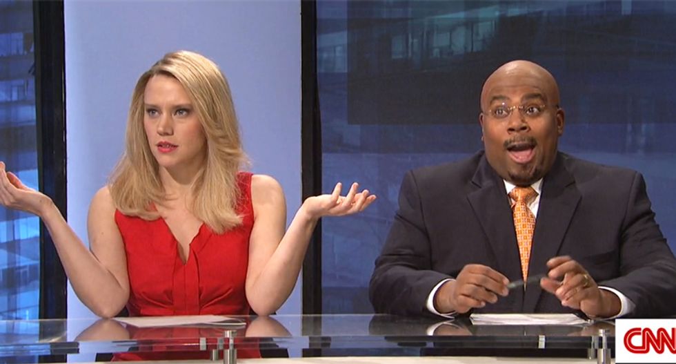 WATCH: SNL mocks CNN for their nightly Trump surrogate shoutfest panels
