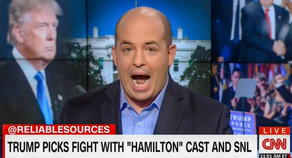'I'm speechless': Donald Trump's 'Hamilton' tantrum leaves CNN host Brian Stelter flabbergasted