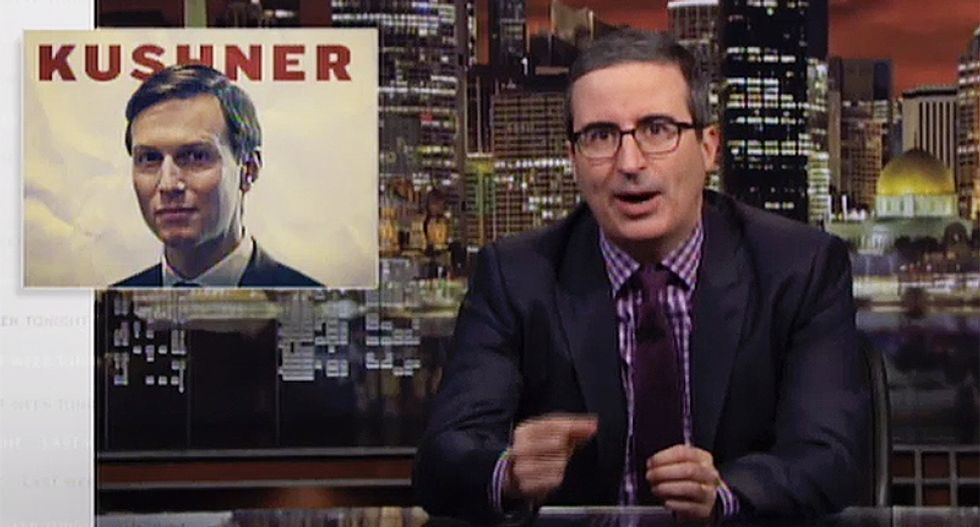 John Oliver mocks 'Harvard's shiniest mistake' Jared Kushner for racist slam Black people don't want to be successful