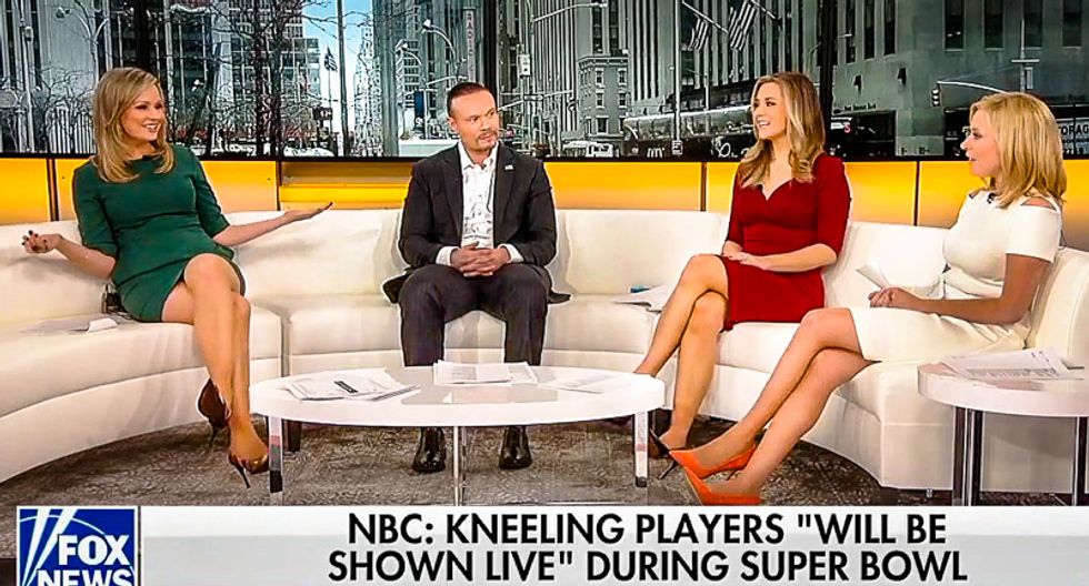 'It destroyed my soul': All-white Fox hosts rage over Super Bowl kneeling -- and it hasn't even happened yet