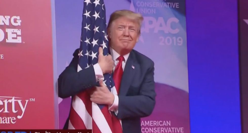 MSNBC panelists bash Trump’s ‘crazy’ flag-hugging speech: ‘He’s clearly a mental patient’