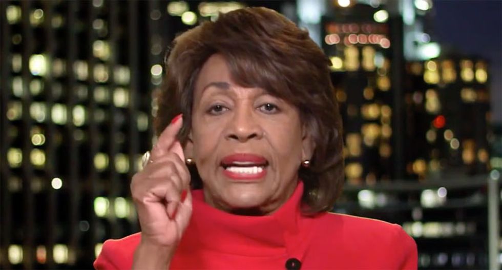 Maxine Waters nails Trump to the wall for whining about violent protesters: 'He's the mob president'
