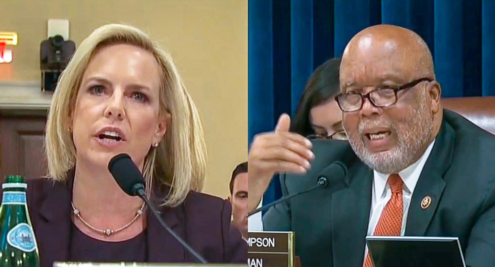 ‘They’re not cages’: Secretary Nielsen gets scolded by Dem chair for lying under oath about migrant baby jails
