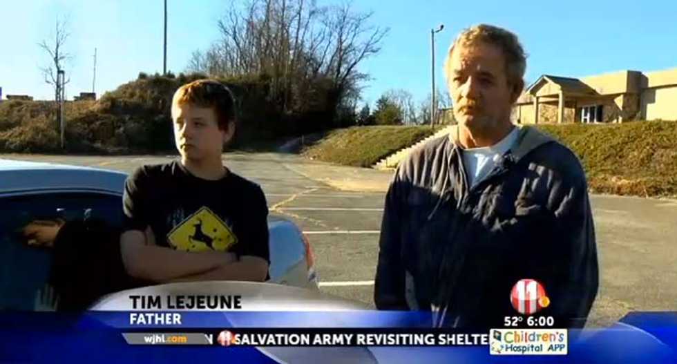 WATCH: Police take in homeless family after Salvation Army shelter turns them away