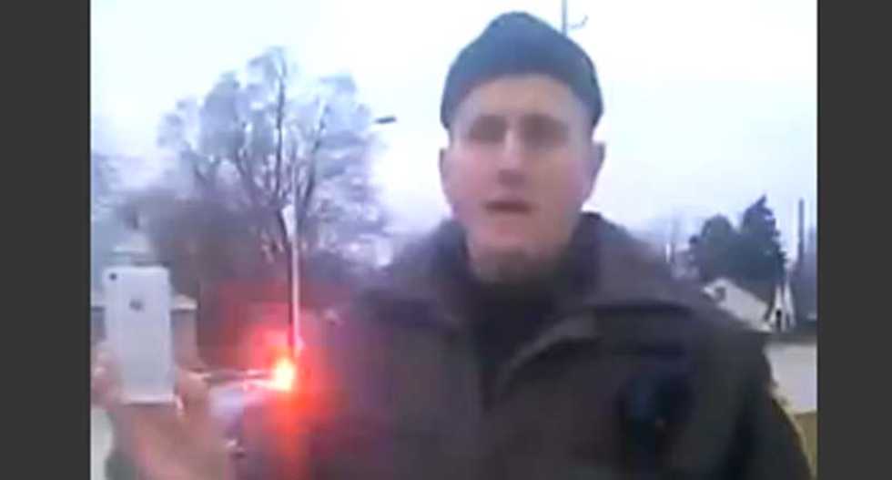 African-American man stopped by Michigan cop for walking with his hands in his pockets