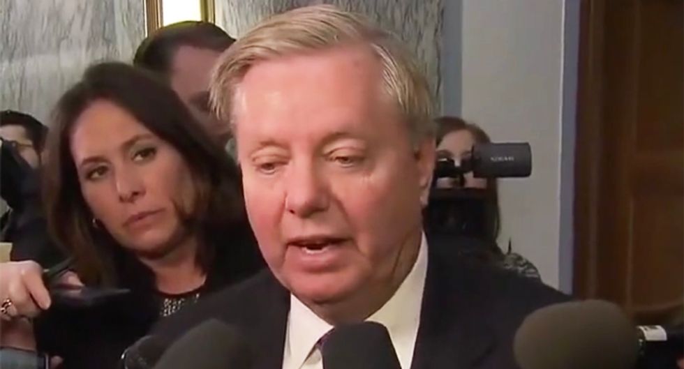 WATCH: Lindsey Graham rips 'staffer' John Kelly and 'irrational White House' in blistering impromptu interview