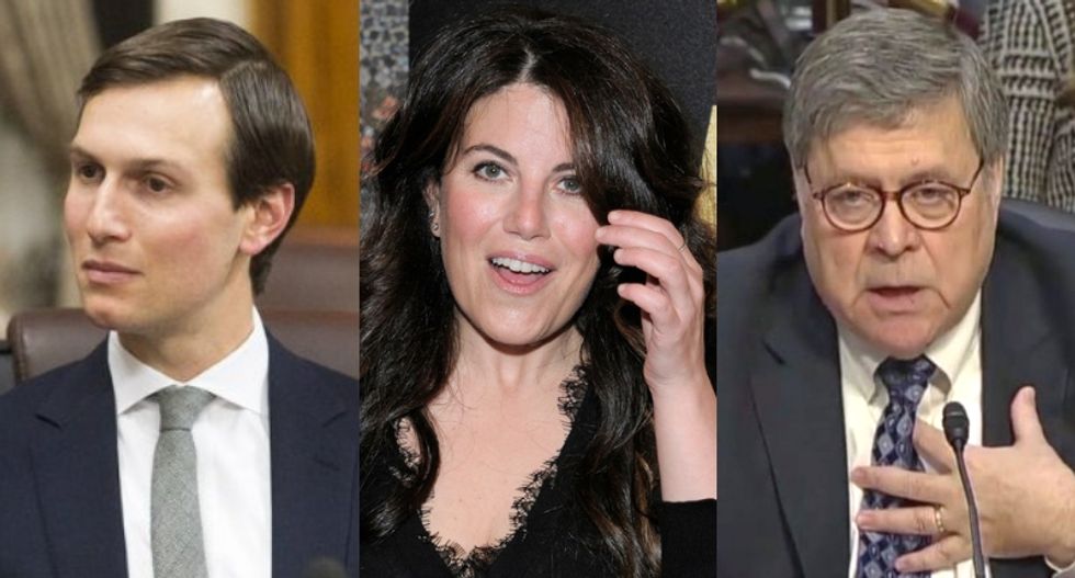 Trump-loving Christian conspiracist claims Jared Kushner, Bill Barr and Monica Lewinsky are Israeli spies