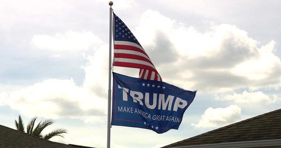 Trump MAGA flag at Florida retirement village has residents going after each other: 'I find it offensive'