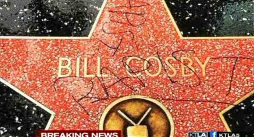 Bill Cosby's Hollywood Walk of Fame star vandalized with word 'rapist'