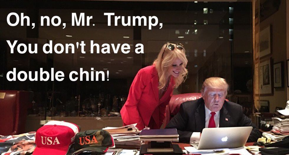 'Do I have a double chin in this one?': Internet mocks ‘working hard with Trump’ PR stunt photo