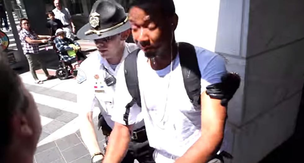 No charges for mall cop who pepper sprayed black man being harassed by half-naked white man