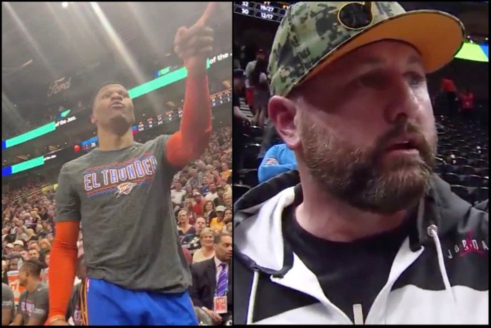 White basketball fan who shouted epithets at black player posted racist and Trump-loving tweets: report