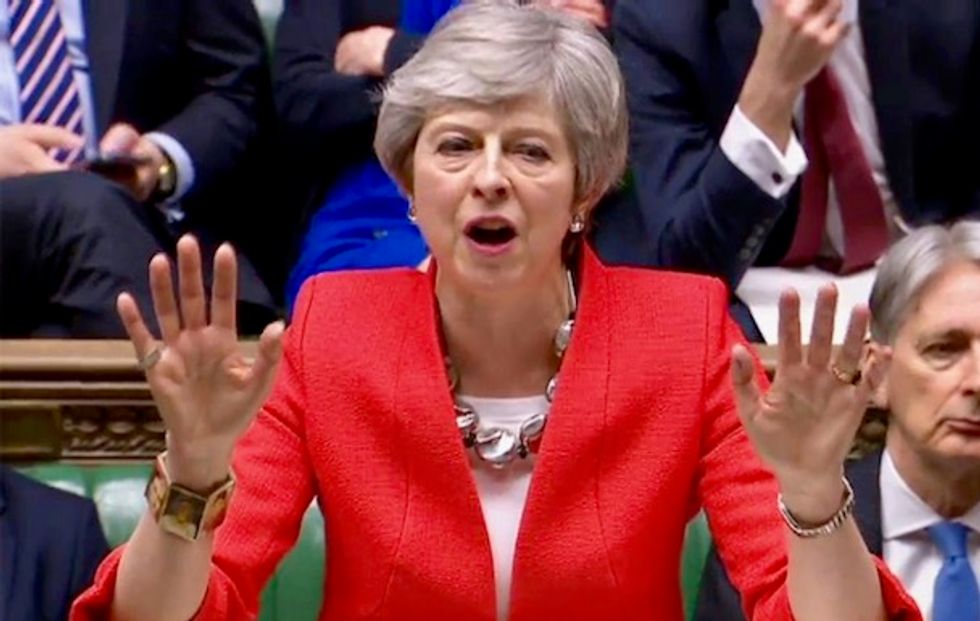 British Prime Minister Theresa May says she will quit if her Brexit deal is passed