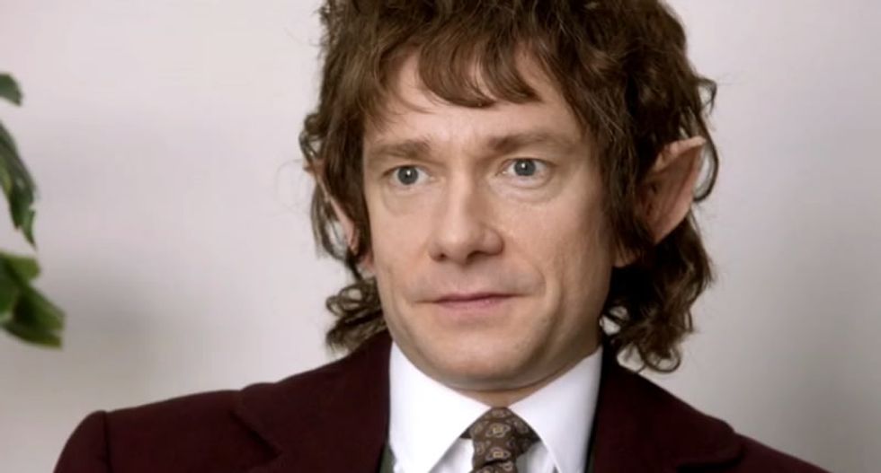 Martin Freeman mashes up 'The Office' and 'The Hobbit' in hilarious SNL parody