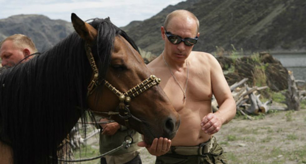 REVEALED: Vladimir Putin 'beefcake' calendars spawned FBI 'secret society' conspiracy theory