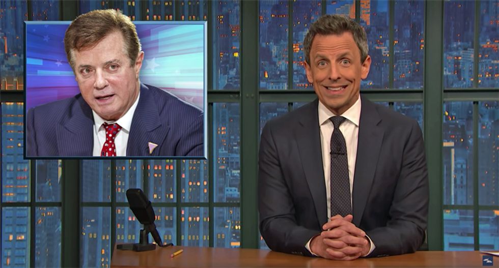 ‘Rich people are insane’: Seth Meyers explains how Manafort and college cheating scandal exposed the wealthy