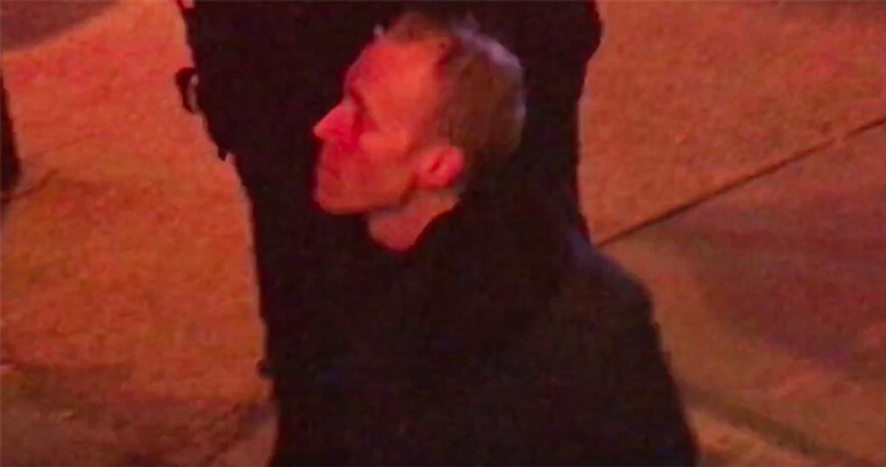 WATCH: New York alt-right event attendee punched out by protester as scuffles break out in the street