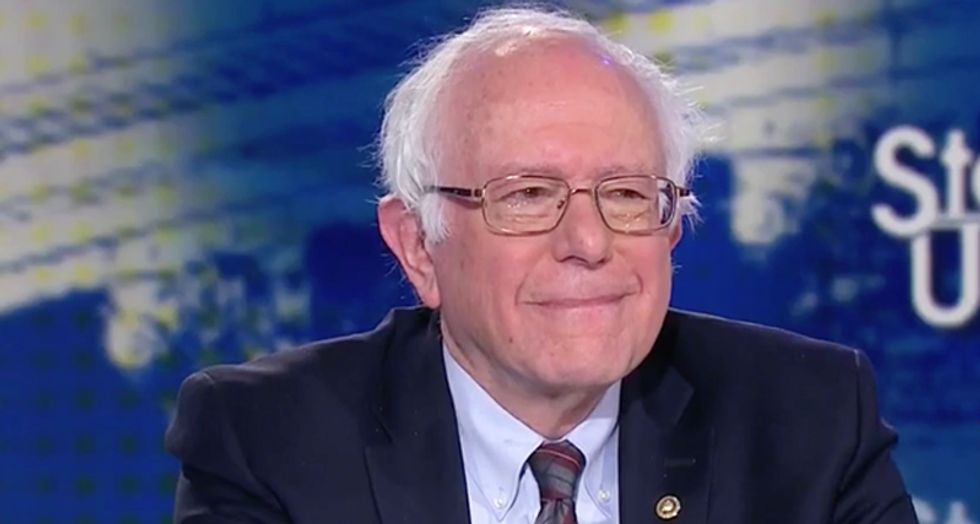 Watch Bernie Sanders mock Trump's insistence on his wall as part of budget deal: 'It made sense back in the 15th century'