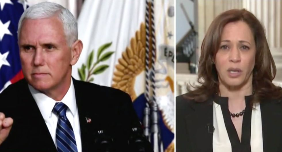 Kamala Harris slams Mike Pence’s ‘ridiculous and outrageous’ views on women and sexual minorities