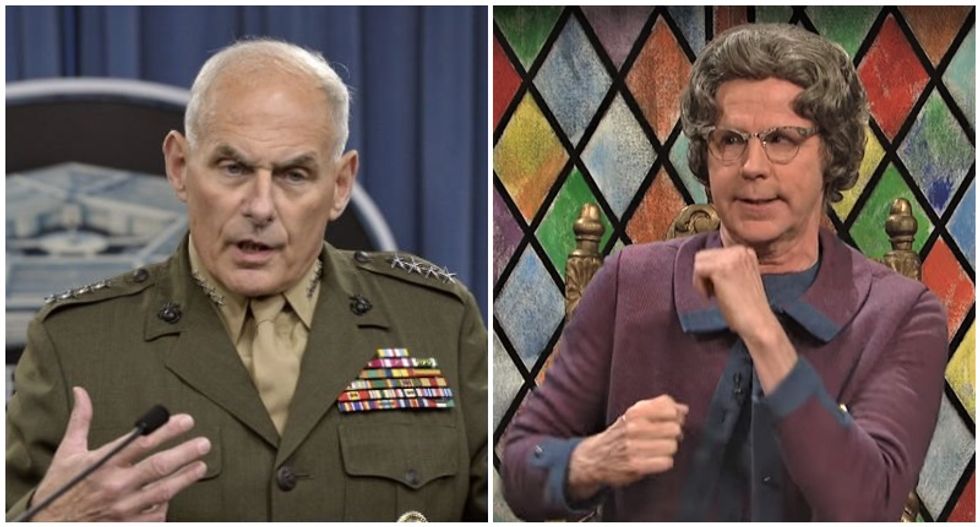 Trump staffers are fed up with John Kelly's nagging -- and are now calling him 'The Church Lady': report