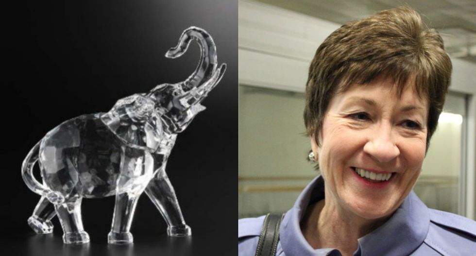 Internet loses it after senator throws designated 'talking stick' in meeting — and breaks a glass elephant