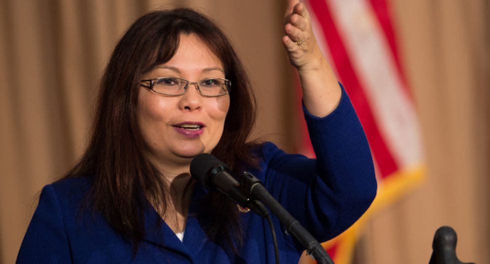 Tammy Duckworth becomes first sitting US senator to give birth