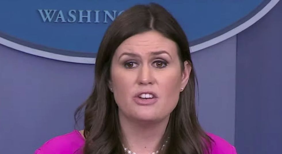 Sarah Sanders struggles at briefing amid turmoil: Trump has no plans to fire Jeff Sessions 'that I know of'