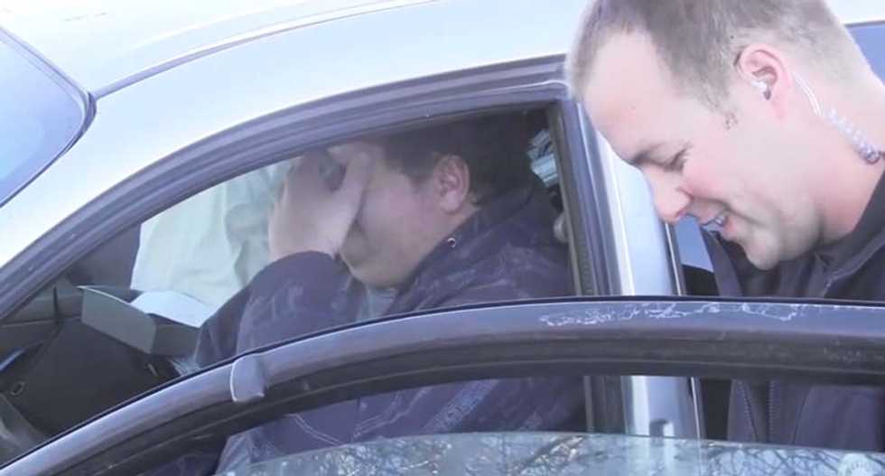 A Christmas Miracle: Watch as Utah police surprise motorists with cash instead of tickets