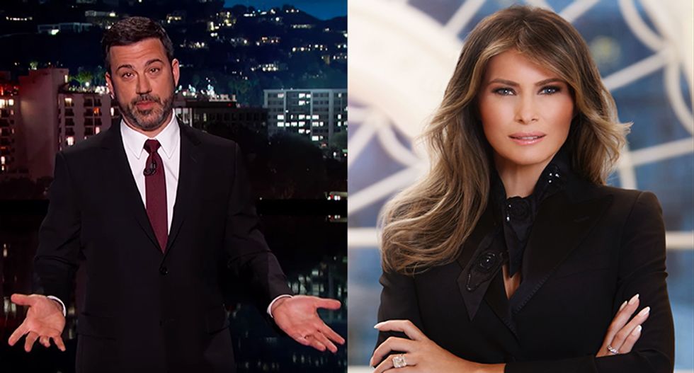 Jimmy Kimmel mocks Melania Trump's Davos cancelation: She stayed back 'to keep digging the escape tunnel'