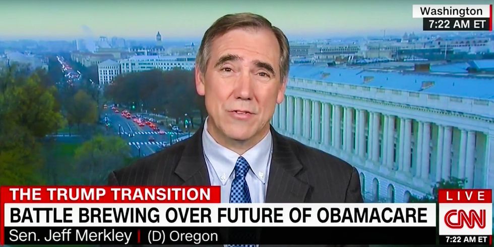 WATCH: Democratic senator mocks ‘terrified’ GOP as too chicken to actually repeal Obamacare