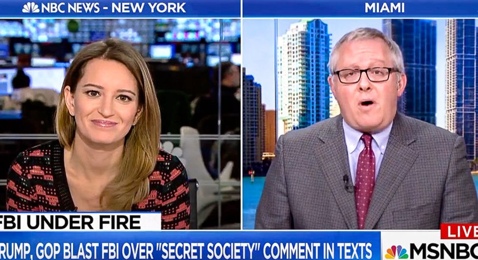 'You're on national television': Katy Tur smokes Trump loyalist who says FBI is 'our own version of the KGB'