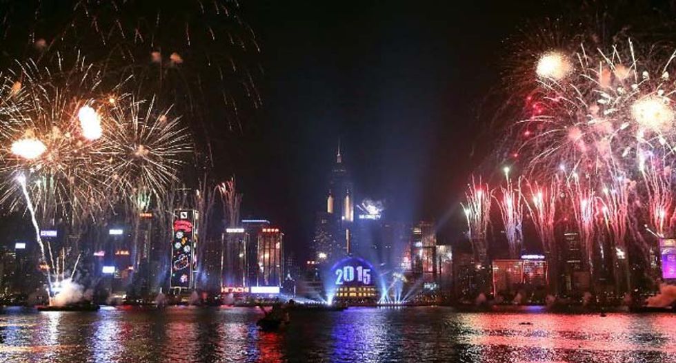 Europe and Asia kick off New Year with spectacular fireworks displays