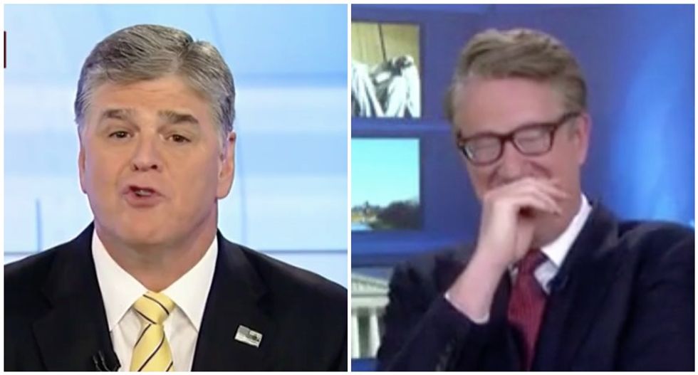‘Look at the car wreck!’ Morning Joe laughs out loud at Sean Hannity’s ‘desperation’ over Trump-Mueller report