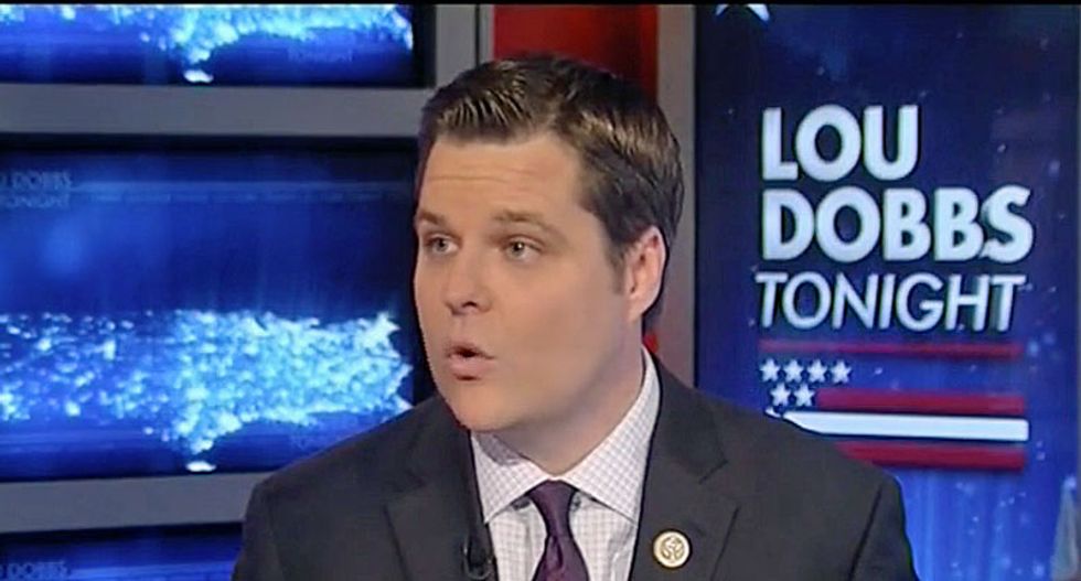 Republican 'Scorsese character' Matt Gaetz slammed as 'mobster trying to blackmail a witness' with Cohen tweet