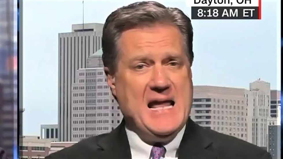 GOP lawmaker flails wildly and rants about Hillary Clinton when asked about Trump's attacks on McCain