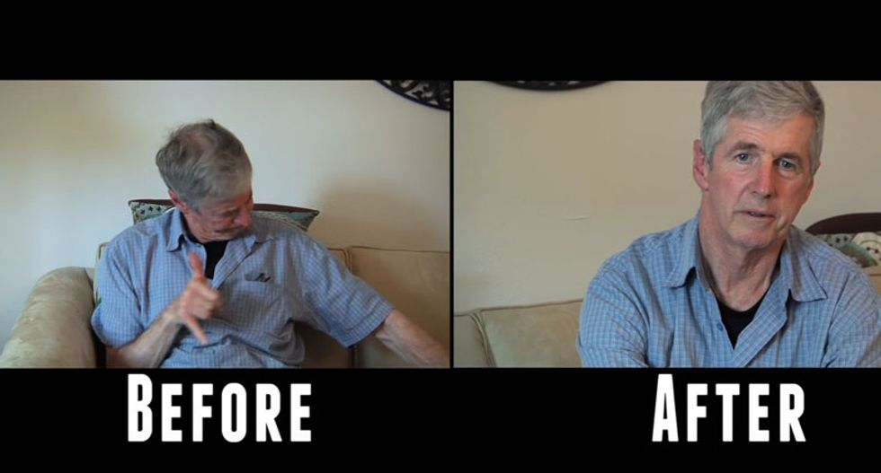 WATCH: Man with Parkinson's uses marijuana for the first time -- and the results are amazing