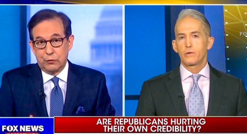 Chris Wallace corners Trey Gowdy: 'Republicans hurt their credibility' by lying about bogus 'secret societies'