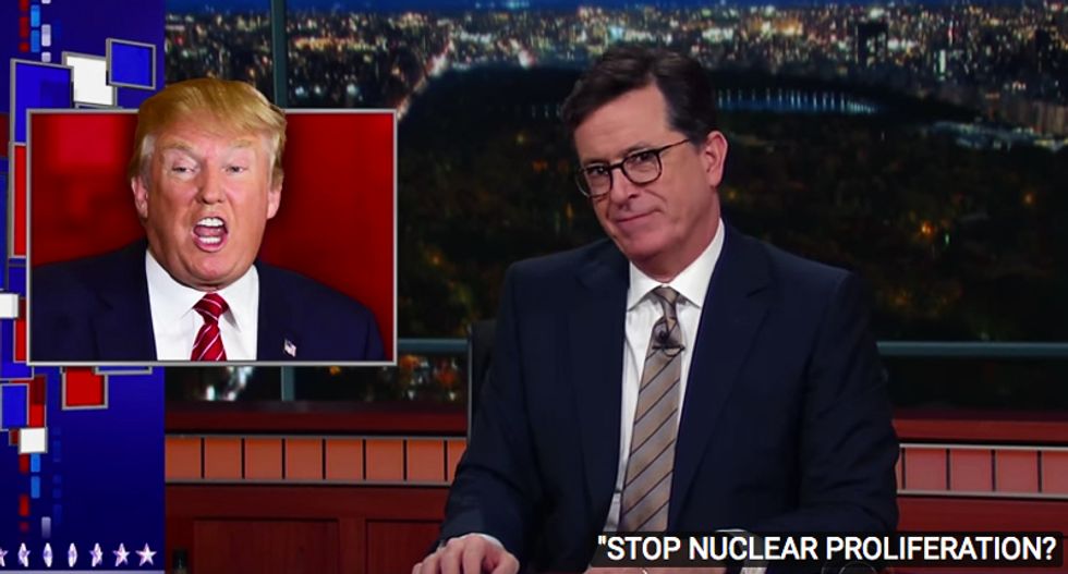 Colbert rips Trump for ducking intel briefings: ‘He treats them like I treat Pottery Barn emails – unsubscribe’