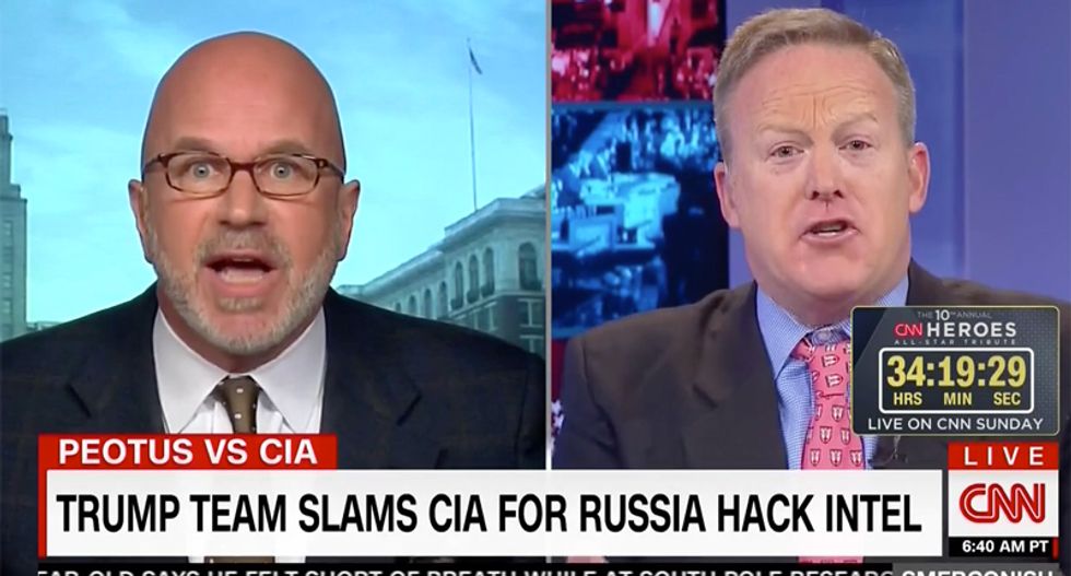 WATCH: RNC official goes berserk when CNN host accuses Trump of throwing CIA ‘under the bus’ over Russia hack