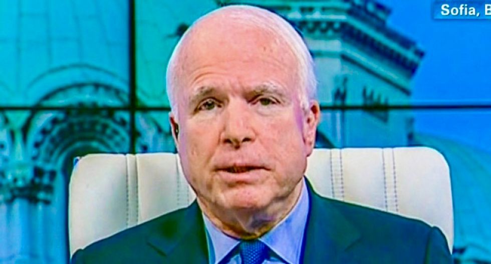'That's how dictators get started': McCain smacks down Trump for calling media 'the enemy'