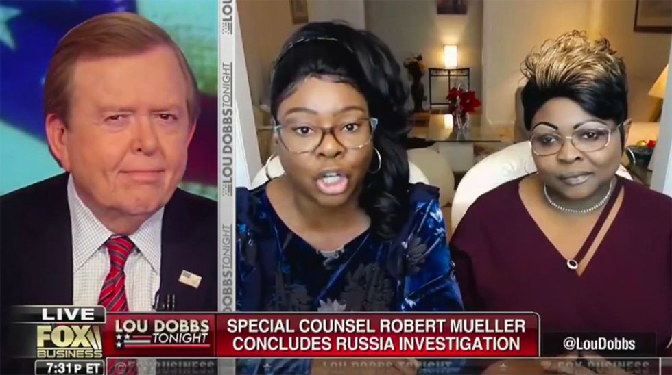 Fox Business host Lou Dobbs ridiculed for inviting Diamond and Silk on to do analysis of Mueller report