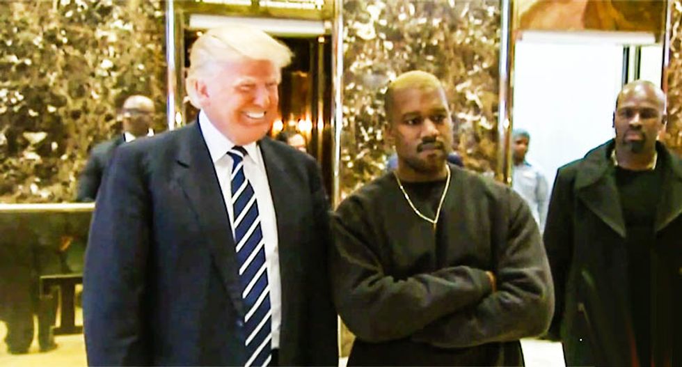 'Ego and stupidity of mega proportions': Internet loses its mind after Trump meets with Kanye West