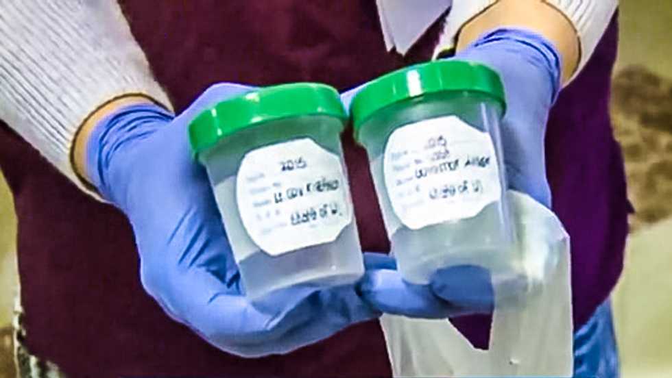 'It's about vilifying people': Group shames Wisc. GOP with urine sample cups over welfare drug tests