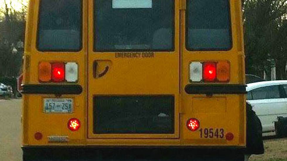 Christian mom alarmed that school bus tail lights form 'pagan' pentagram